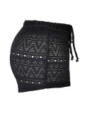 Women Summer Sexy Hollow Lace Lace-Up Shorts Beach pants