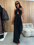 Women Sexy Halter Neck Jumpsuit