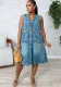 Fashion casual Sleeveless denim dress