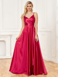 Women Sexy Suspender Backless Maxi Dress