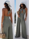 Women Sexy Halter Neck Jumpsuit