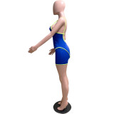 Women's summer sexy hollow tight fitting sports jumpsuit