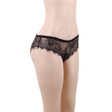 Plus Size Women French Sexy Lace Bow Sexy Lingerie