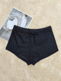 Women Summer Sexy Hollow Lace Lace-Up Shorts Beach pants
