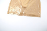 Spring Summer women's sexy see-through high waist slim solid color strap dress