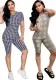 Summer Fashionable casual print T-shirt and shorts 2-piece set