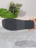 Summer Plus Size women's fashionable leather flip flops outdoor wear flat slippers