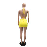 Women's Beach Holidays bikini skirt three-piece bikini swimsuit