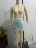 Sexy sequin bodycon short skirt