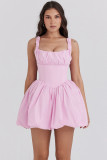 Summer Women Solid Backless Sexy Off Shoulder Dress