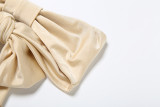 Women Spring Summer Sexy Lace-Up Strapless Vest Basic Briefs Two Pieces