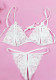 Sexy lingerie temptation sexy lace transparent bikini women's breast-revealing crotch bra panty set