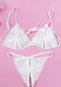 Sexy lingerie temptation sexy lace transparent bikini women's breast-revealing crotch bra panty set