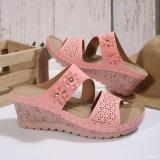 Plus Size women's stitching wedge heel sandals