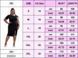 Plus Size Women Bodycon Beaded Bodycon Dress