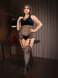 Plus Size Women Pantyhose Hollow Sexy Lingerie