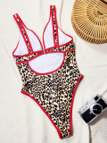 Women V Neck Beach Sexy One-piece Swimwear