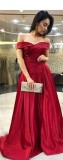 Women Off Shoulder trailing evening dress（Processing time need 3-6 days）