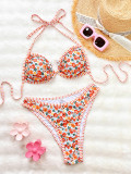 Women Beach Straps Sexy Bikini Floral Swimwear