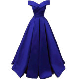 Women Off Shoulder trailing evening dress（Processing time need 3-6 days）