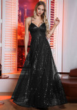 Women Summer Sequined Sexy Suspender Backless Evening Dress（Processing time need 3-6 days）