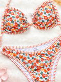Women Beach Straps Sexy Bikini Floral Swimwear