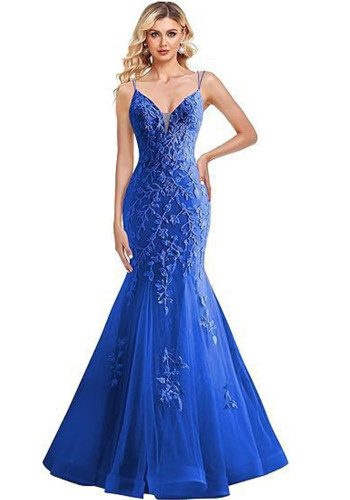 Women suspender V Neck fishtail sexy dress（Processing time need 3-6 days）