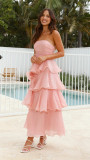 Women's Summer Sexy Fashion Low Back Strapless Cake Dress