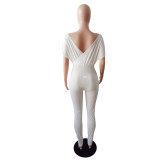 Women's Spring/Summer Sexy V-Neck Off Shoulder Jumpsuits