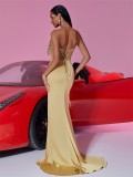 Women's Elegant Sequin Flower Patchwork Formal Cocktail Bridesmaid Evening Dress