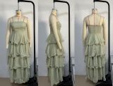 Women's Summer Sexy Fashion Low Back Strapless Cake Dress