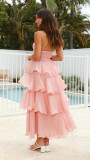 Women's Summer Sexy Fashion Low Back Strapless Cake Dress