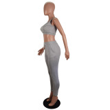 Women's Sexy Slim Solid Color Spring/Summer Sports Two Piece Pants Sets