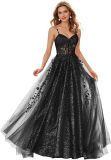 Women ball dress lace applique evening dress（Processing time need 3-6 days）