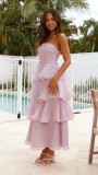 Women's Summer Sexy Fashion Low Back Strapless Cake Dress