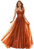 Women ball dress lace applique evening dress（Processing time need 3-6 days）