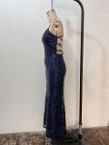 Women Sexy Lace-Up Sequined Evening Dress（Processing time need 3-6 days）