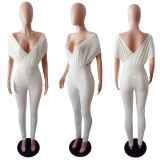 Women's Spring/Summer Sexy V-Neck Off Shoulder Jumpsuits