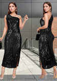 Women's Elegant Sequined Slim Fashionable Long Dress