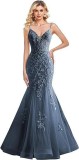 Women suspender V Neck fishtail sexy dress（Processing time need 3-6 days）