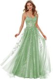 Women ball dress lace applique evening dress（Processing time need 3-6 days）