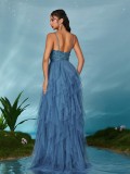 Women suspender mesh evening dress（Processing time need 3-6 days）