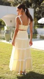 Women's Summer Sexy Strap A-line Two Piece Skirt Set