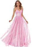 Women ball dress lace applique evening dress（Processing time need 3-6 days）