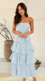 Women's Summer Sexy Fashion Low Back Strapless Cake Dress