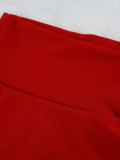Women's Sexy Belt High Waist Bell Bottom Pants V-Neck Sleeveless Top Two Piece Set