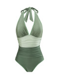 Women's Sexy Solid Color One-Piece Swimsuits