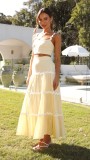 Women's Summer Sexy Strap A-line Two Piece Skirt Set
