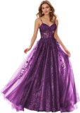 Women ball dress lace applique evening dress（Processing time need 3-6 days）