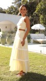 Women's Summer Sexy Strap A-line Two Piece Skirt Set